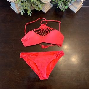 ☀️FREE☀️ TINI BIKINI Hot Pink Bikini with Braid